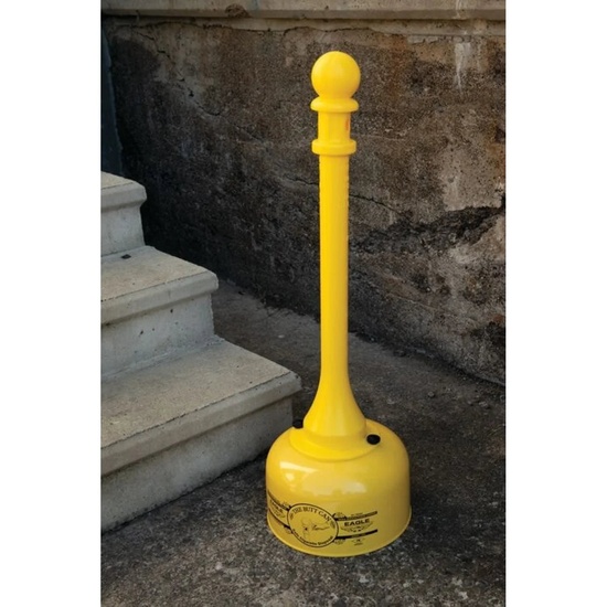 Eagle Manufacturing 2 Gallon Metal and Poly Butt Can Yellow - Image 5