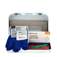First Aid Only 21-Piece Blood Borne Pathogen Spill Clean-Up Kit in Weatherproof Steel Case