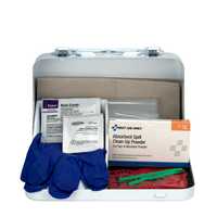 First Aid Only 21-Piece Blood Borne Pathogen Spill Clean-Up Kit in Weatherproof Steel Case
