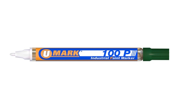 U-Mark 100P Fine Line Industrial Paint Marker – Green - Image 1