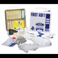 Certified Safety 24PW School Bus First Aid Kit – Poly White Case