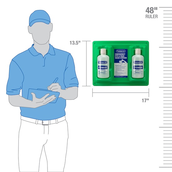 First Aid Only Eyewash Stations, Two 32 oz. Screw Cap Bottle - Image 4