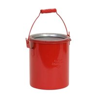 Eagle Manufacturing 6 Quart Steel Bench Can Dasher Screen with Lid Red