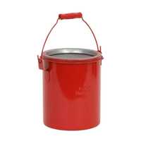 Eagle Manufacturing 6 Quart Steel Bench Can Dasher Screen with Lid Red