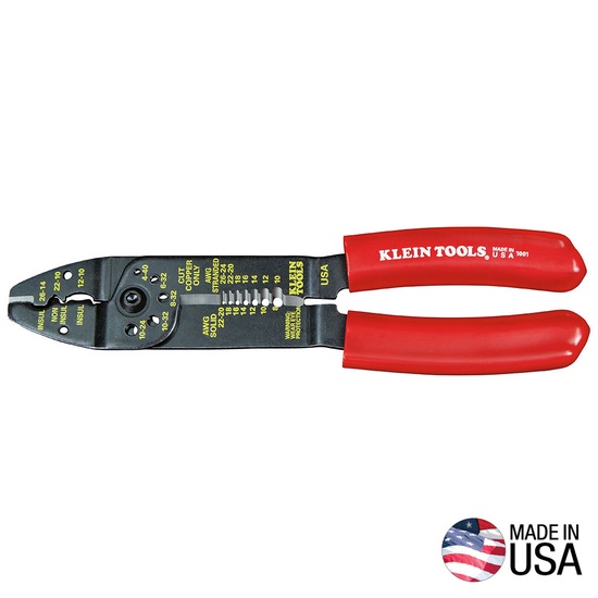 Klein Tools Multi Tool Stripper Crimper Wire Cutter 8-22 AWG - Image 1