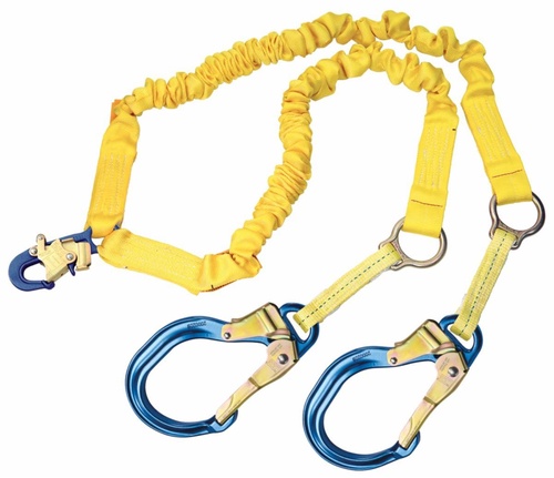 3M ShockWave2 100% Shock Absorbing Lanyard 6 ft Self-Locking Snap 310 lb