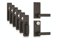 Von Duprin 230LBE695LHR Left Hand Reverse 06 Lever Blank Escutcheon Trim for 22 Series; SP313 Dark Bronze Finish