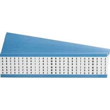 Brady Consecutive Letters Repeated Wire Markers