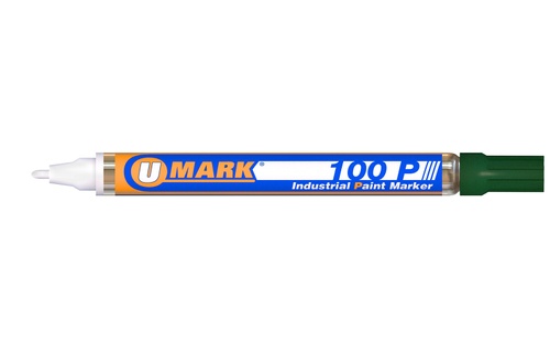 U-Mark 100P Fine Line Industrial Paint Marker – Green