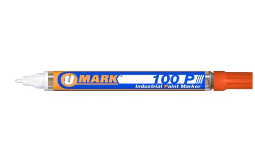 U-Mark 100P Fine Line Industrial Paint Marker – Orange