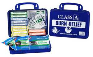 Certified Safety 18PN Class A Burn First Aid Kit – Poly Navy Case