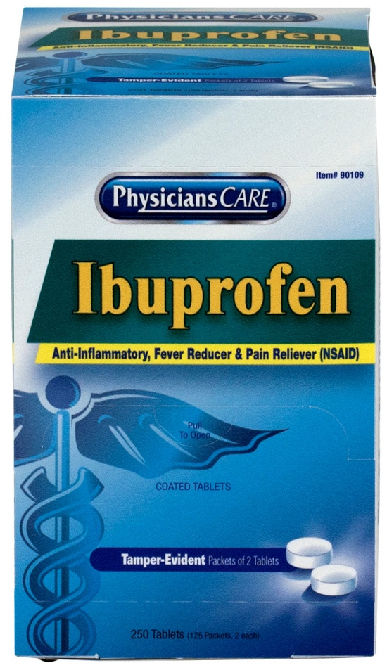 First Aid Only PhysiciansCare Ibuprofen, 125 Doses of 2 Tablets, 200mg - Image 3