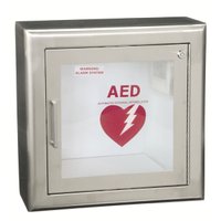 JL Industries LifeStart Stainless Steel Surface Mount AED Cabinet 1439F12