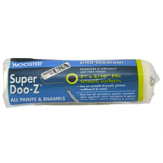 Wooster 7″ Super Doo-Z 3/16″ Nap Roller Cover - Image 1