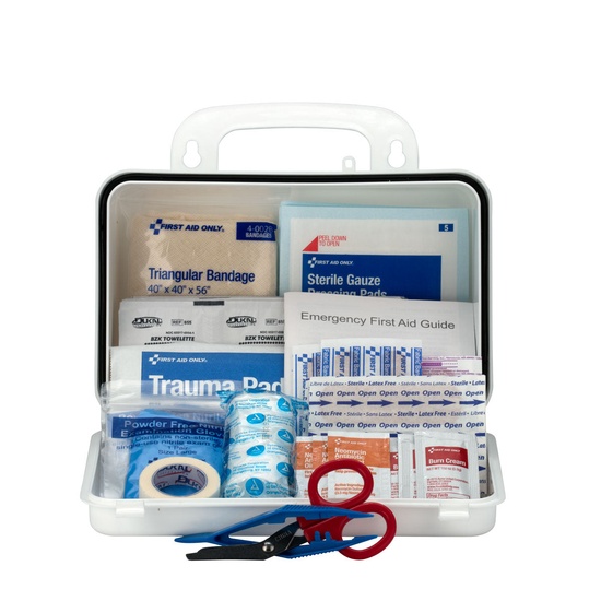 First Aid Only 10 Person OSHA Contractor First Aid Kit, Plastic Case - Image 1