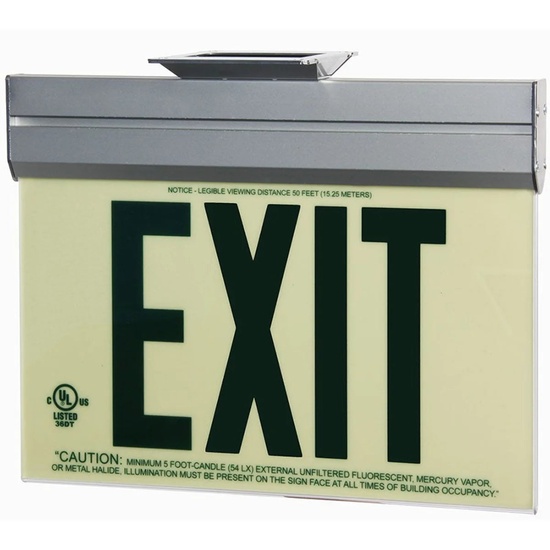 Photoluminescent Exit Sign with Acrylic Frame 50FT - Image 10