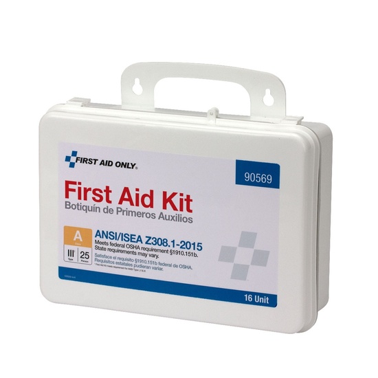 First Aid Only 16 Unit 25 Person ANSI A First Aid Kit, ANSI 2015 Compliant - Image 3