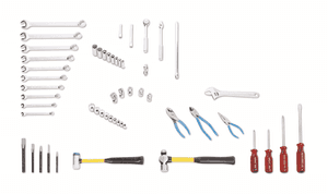 Wright Tool 53 Piece Fractional Apprentice Set 3/8" Drive Tools Only