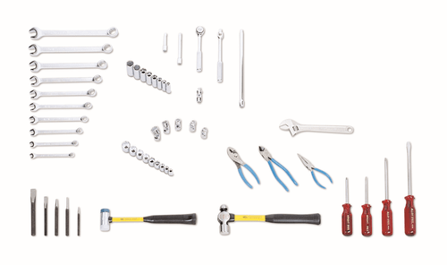 Wright Tool 53 Piece Fractional Apprentice Set 3/8" Drive Tools Only