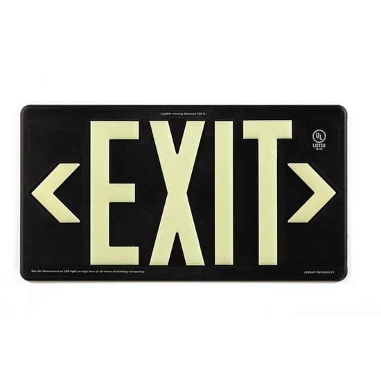 Photoluminescent Exit Sign for Outdoor and Wet Locations 100FT - Image 8