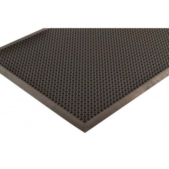 NoTrax Oct-O-Flex 599 Drainage Entrance Mat 2 ft x 3 ft Black - Image 5
