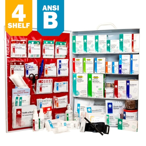 HART ANSI Class B 4-Shelf First Aid Station