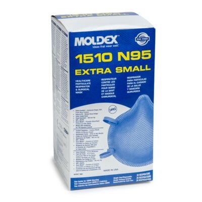 Moldex 1510 N95 Disposable Healthcare Particulate Respirator & Surgical Mask, Extra Small, NIOSH Approved - Image 4