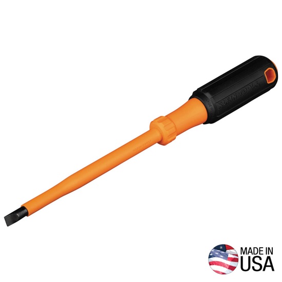 Klein Tools Insulated Screwdriver, 3/32-Inch Cabinet, 3-Inch Round Shank - Image 5
