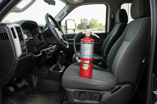 Buckeye ABC Dry Chemical Fire Extinguisher w/ Vehicle Bracket – 5 lb. - Image 2