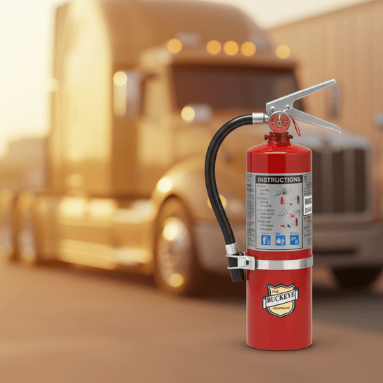 Buckeye ABC Dry Chemical Fire Extinguisher w/ Vehicle Bracket – 5 lb. - Image 4