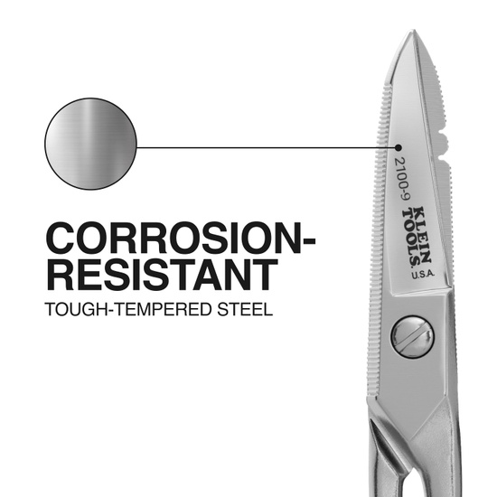 Klein Tools Cable Splicer Snip Stainless Steel - Image 5