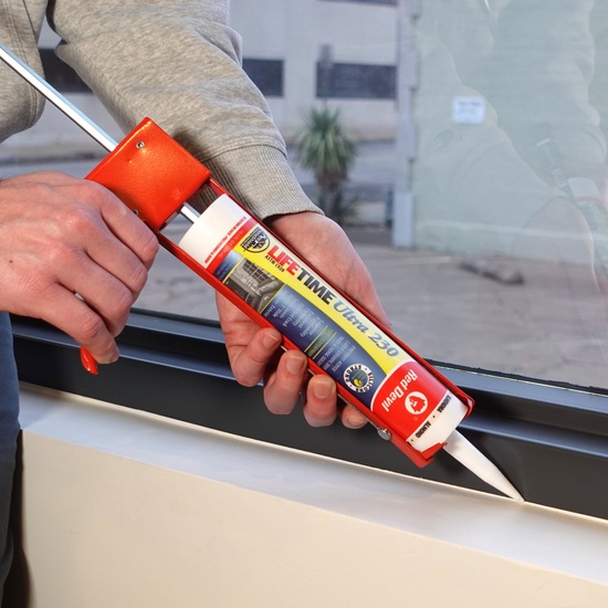 Red Devil Lifetime Ultra 230 Premium Elastomeric Acrylic Latex Sealant 10.1 FL OZ Cartridge - Image 2