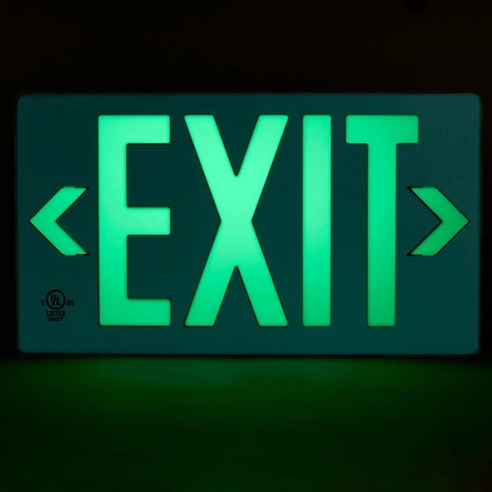 Photoluminescent Exit Sign 100FT - Image 2