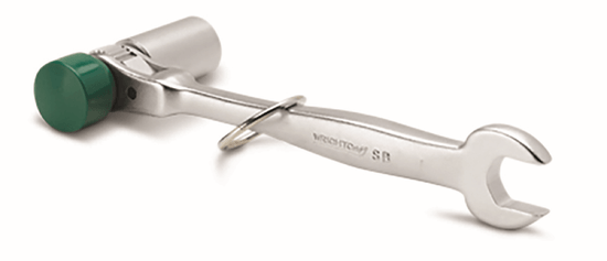 Wright Tool 1/2" Drive Scaffold Ratchet w/Soft Face Hammer Open End Socket 7/8in - 10-1/2in - Image 1