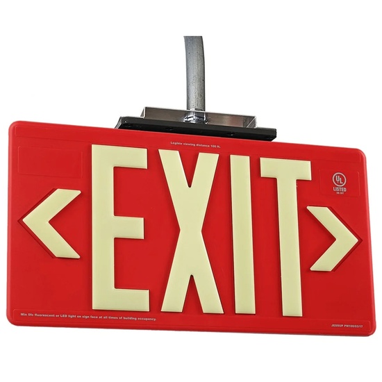 Photoluminescent Exit Sign for Outdoor and Wet Locations 100FT - Image 4
