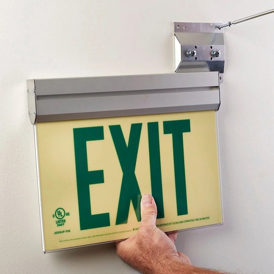 Photoluminescent Exit Sign with Acrylic Frame 50FT - Image 19