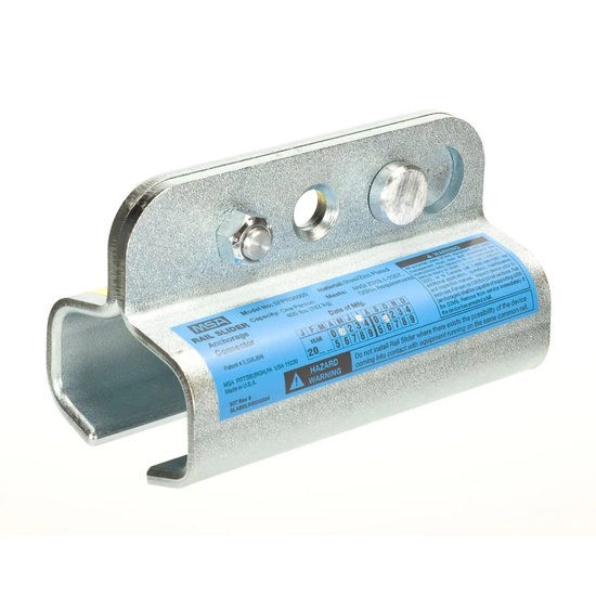MSA Rail Slider Anchor 2-1/2 in Opening 310 lb Load Capacity - Image 1